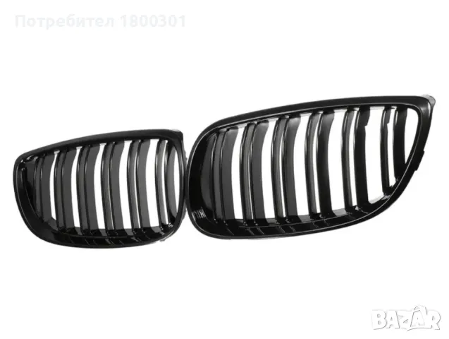 Черни двойни бъбреци за BMW//БМВ E60/E61/E90/E91/E92/E93/F10/F11/F18/F20/F21/F30/F31/F35, снимка 2 - Аксесоари и консумативи - 49593052