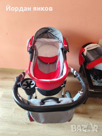 Комбинирана количка Karwala 3 в 1 (Полша) – Пълен Комплект, снимка 6 - Детски колички - 52343632