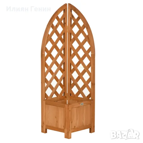 Саксия за цветя Outsunny с ъглова решетка, снимка 13 - Саксии и кашпи - 56204828