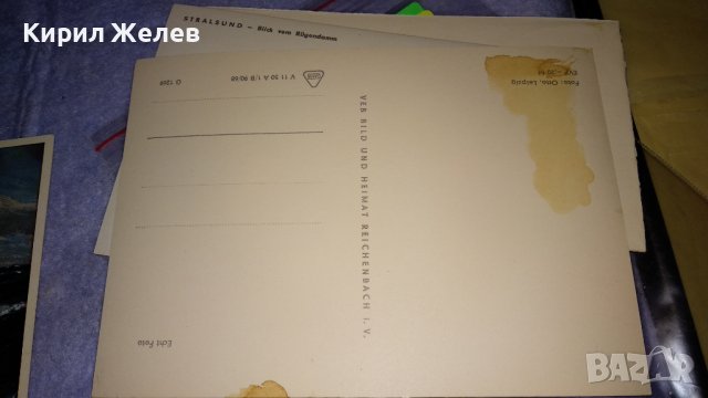 ЛОТ 4 СТАРИ РЕДКИ ПОЩЕНСКИ КАРТИЧКИ СССР и ГЕРМАНИЯ АВТОГРАФ от КАПИТАНА на КОРАБА ВИЛИС ЛАЦИС 32461, снимка 11 - Филателия - 38620246