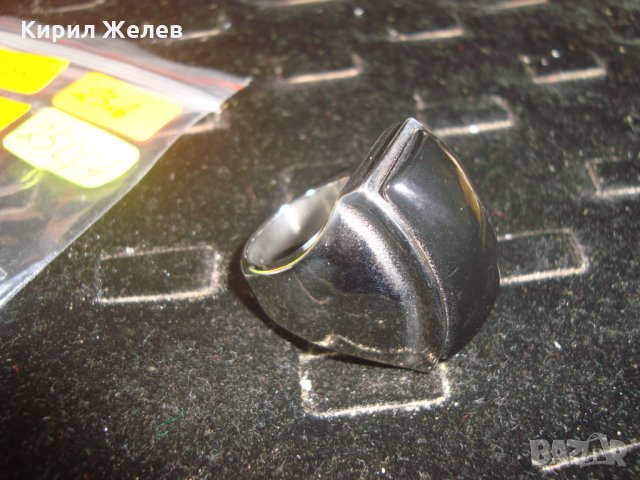 МОДЕН СТОМАНЕН СТИЛЕН ПРЪСТЕН НЕРЪЖДАЕМ 25004, снимка 4 - Пръстени - 34561406