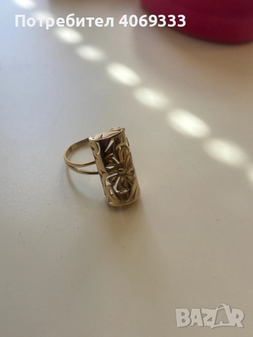 Нов златен пръстен от едно време 14к 3.73гр, снимка 9 - Пръстени - 51735324