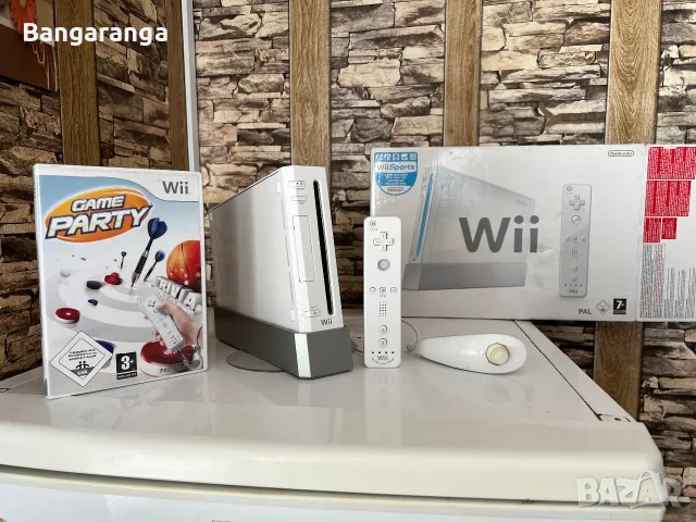 Nintendo Wii (Бяла, PAL) – ПЪЛЕН КОМПЛЕКТ + ОРИГИНАЛНА КУТИЯ