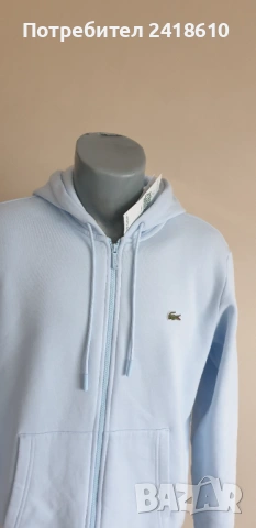 Lacoste Classic Fit Full Zip Hoodie Mens Size 4 - M НОВО! ОРИГИНАЛ! Мъжка Качулка с цял цип!, снимка 17 - Спортни дрехи, екипи - 53203721