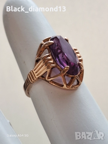 Златен Руски пръстен, снимка 2 - Пръстени - 52823859