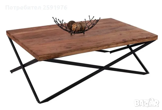 Холна маса Sao Paolo - 120/70/41 см. Акация - Масив, снимка 1