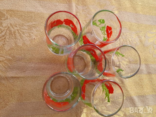 Ретро стъклени чашки , снимка 13 - Антикварни и старинни предмети - 44449222