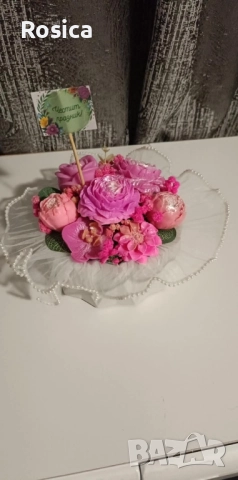 Сапунени цветя, снимка 7 - Подаръци за кръщене - 51537682