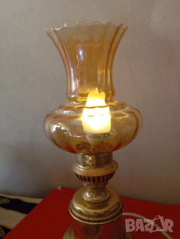 Винтидж настолна лампа, снимка 4 - Настолни лампи - 53792439