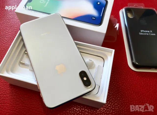 Apple iPhone X 256GB Silver Айфон 10 бял Бг меню 100% батерия, снимка 8 - Apple iPhone - 49550426