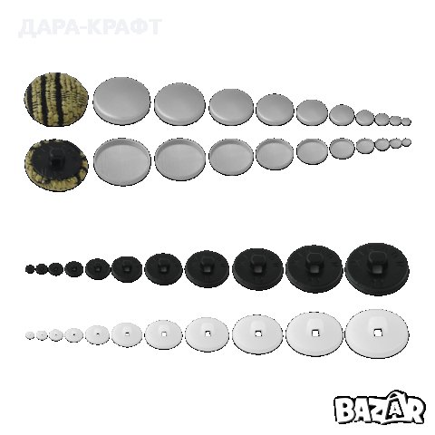 Сет заготовки за обличане - Преса + Матрица + 50бр копчета за обличане, снимка 4 - Други инструменти - 42325075