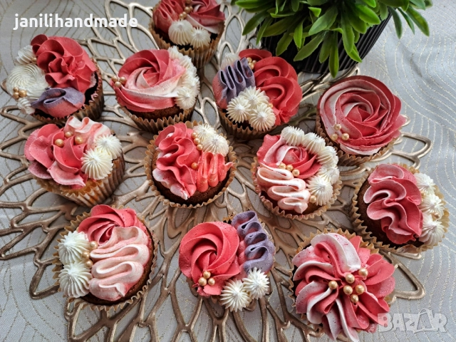 Мъфини с маслен крем, подарък, снимка 7 - Домашни продукти - 52113229