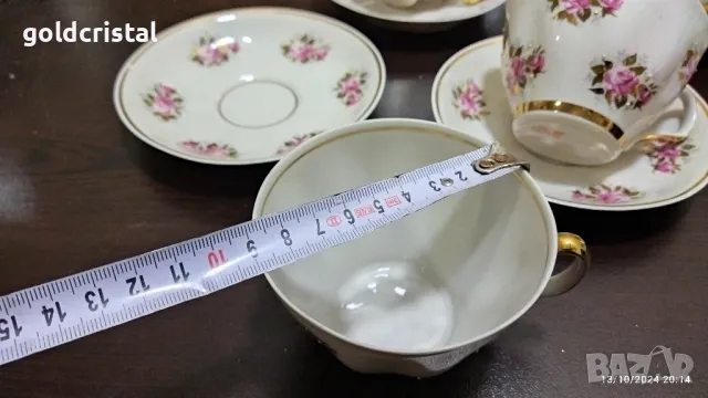 Стар руски порцелан чаши за чай , снимка 6 - Антикварни и старинни предмети - 47739424