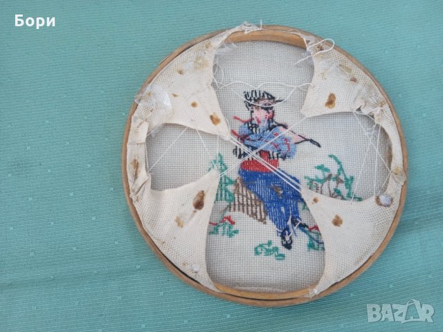 Стар гоблен от 50-те години, снимка 6 - Гоблени - 35760036