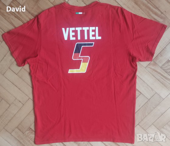 F1 тениска на Ферари х Себастиан Фетел, Scuderia Ferrari x Vettel, снимка 2 - Спортни дрехи, екипи - 41829034