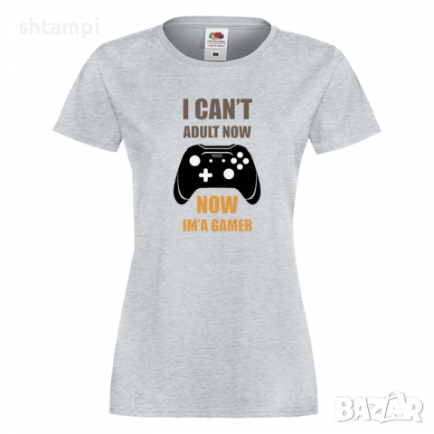 Дамска тениска I Can't Adult Now, снимка 5 - Тениски - 36191302