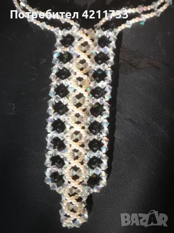 ретро винтидж гердан изкрящт НОВ, снимка 5 - Колиета, медальони, синджири - 48360800