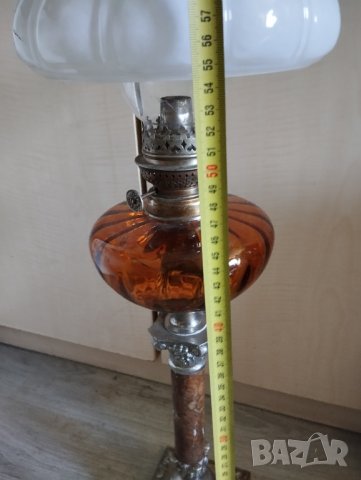 Стара газова /газена/ лампа, снимка 5 - Антикварни и старинни предмети - 41471837