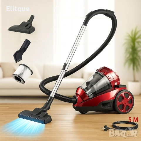 Циклонна прахосмукачка Royalty Line RL-BSCM1400.60 - Мощно почистване без торба , снимка 3 - Прахосмукачки - 52650478