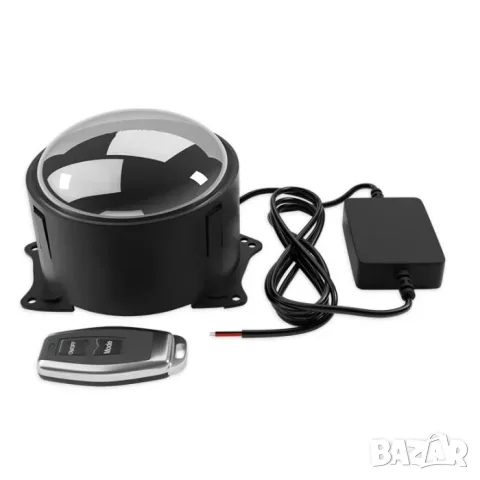 Лупи за фар Devil Eye 12V 36V с дистанционно комплект 2 броя, снимка 2 - Аксесоари и консумативи - 55864591