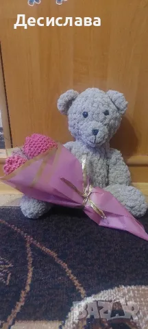 букет от свещи,плетени играчки и цветя, снимка 10 - Колекции - 48977524