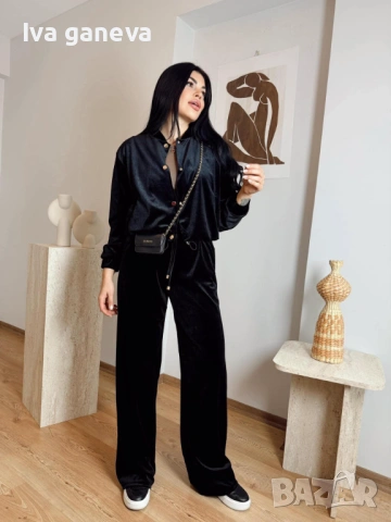 Дамски комплект плюш кадифе 