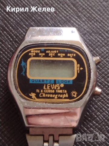 Ретро рядък модел електронен часовник от соца LEWIS CHRONOGRAPH, за КОЛЕКЦИЯ 30206, снимка 2 - Дамски - 40885202