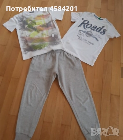 Детски дрешки: блузки GANT,Benetton и долнища Next,H&M за 10 г.момче, снимка 5 - Детски Блузи и туники - 51594071
