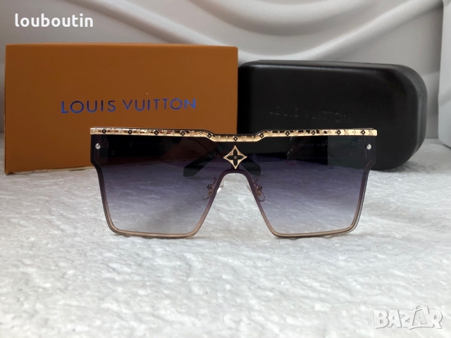 Louis Vuitton 2022 висок клас мъжки слънчеви очила унисекс дамски тип маска, снимка 5 - Слънчеви и диоптрични очила - 36063830