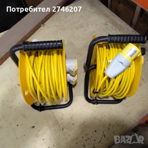 110v 16A Индустриален Удължител 25 метра с две гнезда - 2P+E, снимка 2 - Други инструменти - 49555675
