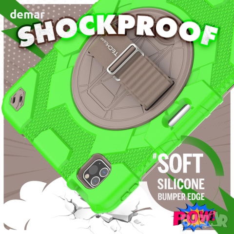 Калъфът SUPE пасва на Apple iPad Air 10.9" 4-то/5-то поколение (2022/2020) и iPad Pro 11" 4-то/3-то, снимка 3 - Таблети - 44652781