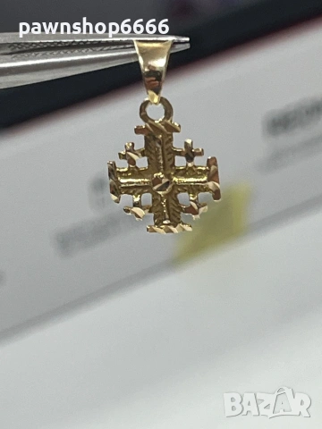 Златна висулка 18 карата 0,83 грама , снимка 2 - Колиета, медальони, синджири - 53256495