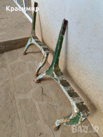 Чугунени крака за пейка, снимка 6 - Антикварни и старинни предмети - 53847286