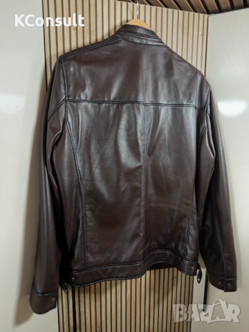 Чисто ново мъжко кожено яке от естествена кожа , снимка 3 - Якета - 51595485