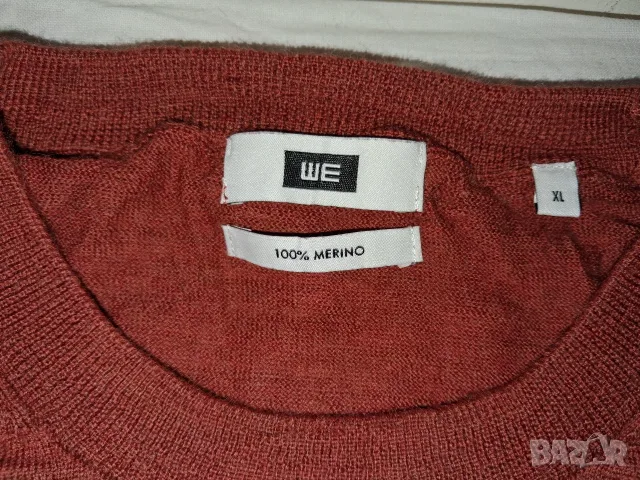2 броя - POLO Ralph Lauren (L) и WE Fashion (XL) мъжки пуловер  мерино 100% Merino Wool , снимка 9 - Пуловери - 48231110