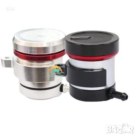 Резервоар за спирачна течност на мотор, сив или черен