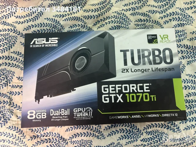 Geforce GTX ASUS 1070 TI TURBO