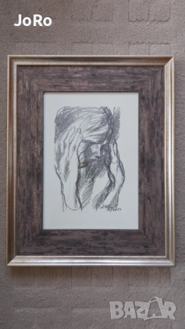 Проф. Светлин Русев " Време разделно" 2014 литография , снимка 2 - Картини - 53868836