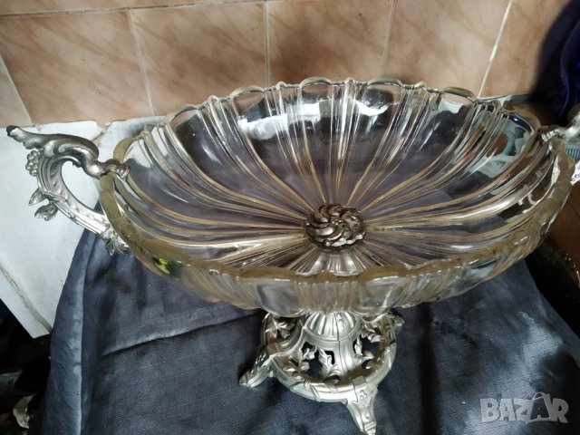 стара барокова фруктиера, снимка 7 - Антикварни и старинни предмети - 23430108