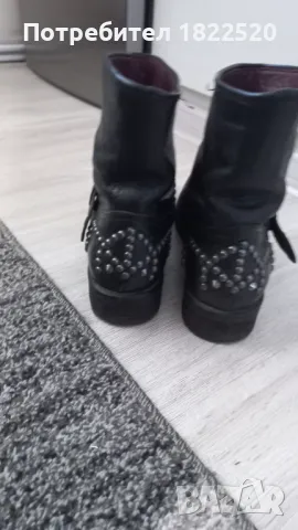 Черни ежедневни боти , снимка 4 - Дамски боти - 47811483