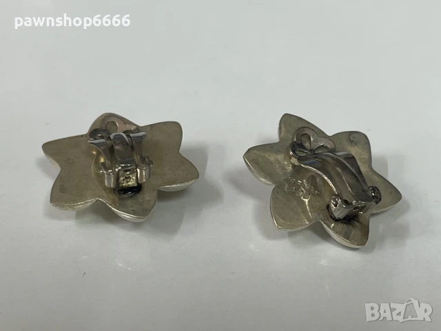 Сребърни обеци 925 / с печат Mexico /, снимка 7 - Обеци - 51041746