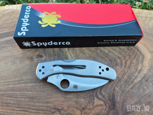 Сгъваем нож Spyderco Harpy C08 с метална дръжка, снимка 3 - Ножове - 50799021