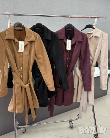  ⭐️Къси велурени рокли с коланче 