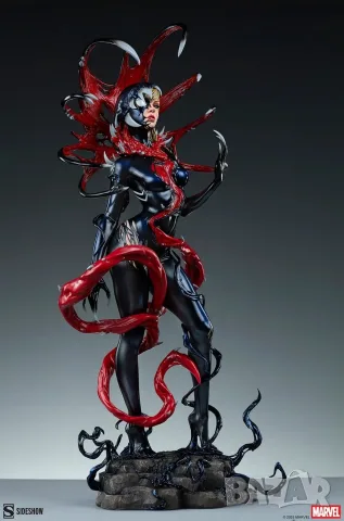 Ръчно изработениа статуя на Гвенъм от Спайдър - мен /Marvel Gwenom simbioted, снимка 3 - Фигурки - 53288621