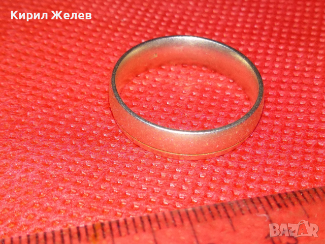 СТИЛЕН МАРКОВ СРЕБЪРЕН ПРЪСТЕН ХАЛКА СРЕБРО 925 ПРОБА МАЙСТОРСКА ВИНТИДЖ ИЗРАБОТКА 43785, снимка 3 - Пръстени - 44613187