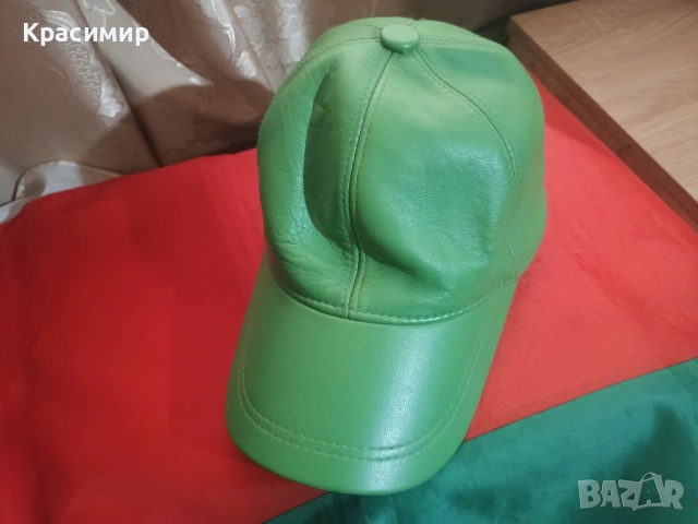 Шапка естествена кожа