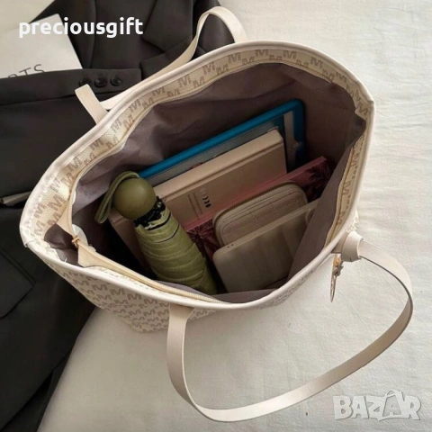 Дамска голяма бяла чанта, снимка 5 - Чанти - 53289765