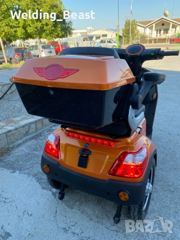 НОВ МОДЕЛ Електрическа Триколка Famozna-LUX 1500W/60V/20Ah - Оранджева , снимка 9 - Мотоциклети и мототехника - 42189067