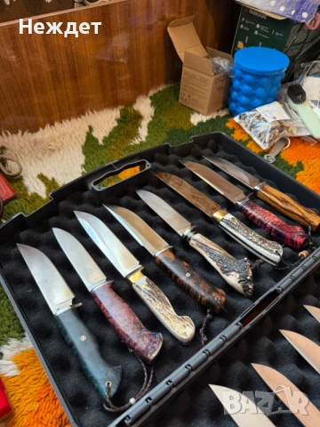 Ножовете са ръчно правени  всеки е от различна стомана и цена.Имат си и кании от 3,5мм телешки бланк, снимка 11 - Ножове - 29145782