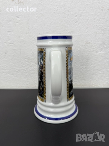 Колекционерска порцеланова халба -История на Америка. №7547, снимка 5 - Колекции - 52220241